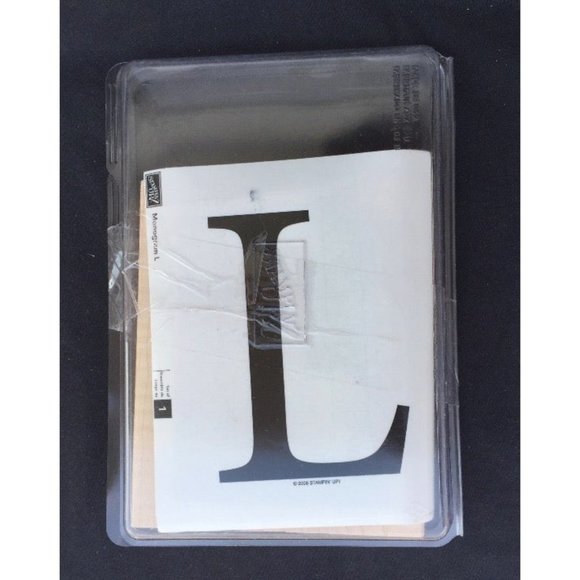 Stampin' Up Rubber Stamp Monogram "L" - Picture 1 of 5